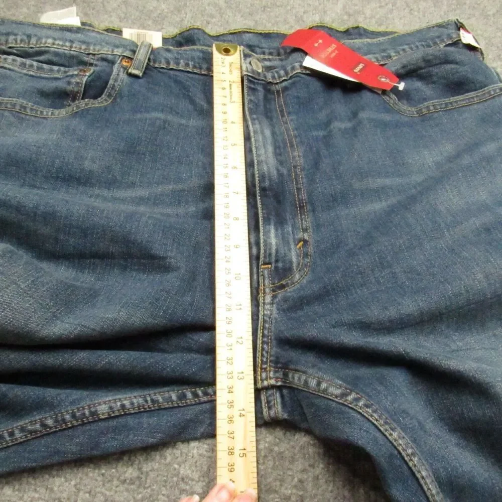Levi's 559 Jeans Mens 46x31‎ Big and Tall Relaxed Straight Leg Blue